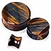 Natural Blue Tiger Eye Stone Saddle Plug