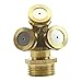 Kangnice 2pcs Brass Agricultural Misting Spray Nozzle Garden Sprinkler Irrigation System