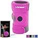 LOKSER Pro Knee Brace Support | Open Patella Stabilizer | Non-Slip with Medical Grade Quality Breathable Neoprene Sleeve | Fully Adjustable Compression Knee Pad | Recovery and Pain Relief | Pink