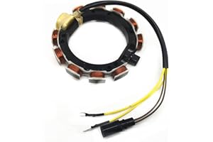 MOTOCEO Stator For Johnson Evinrude Outboard 9Amp 173-3536 583340 583536 763767 65 80 85 88 90 100 112 115HP 1988-1998 2Stroke 4/8Cylinder Cross Flow