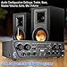 Pyle Wireless Karaoke Bluetooth Stereo Receiver – 4 Channel Power Amplifier w/ USB, Headphone, 2 Microphone Input w/ Echo, Talkover for PA Great for Home Speaker System – PTA42BTthumb 4
