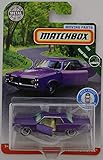 Matchbox Purple '64 Pontiac Grand Prix 2018 Moving Parts Road Trip Series 1:64 Scale Collectible Die Cast Metal Toy Car Model with Opening Doors