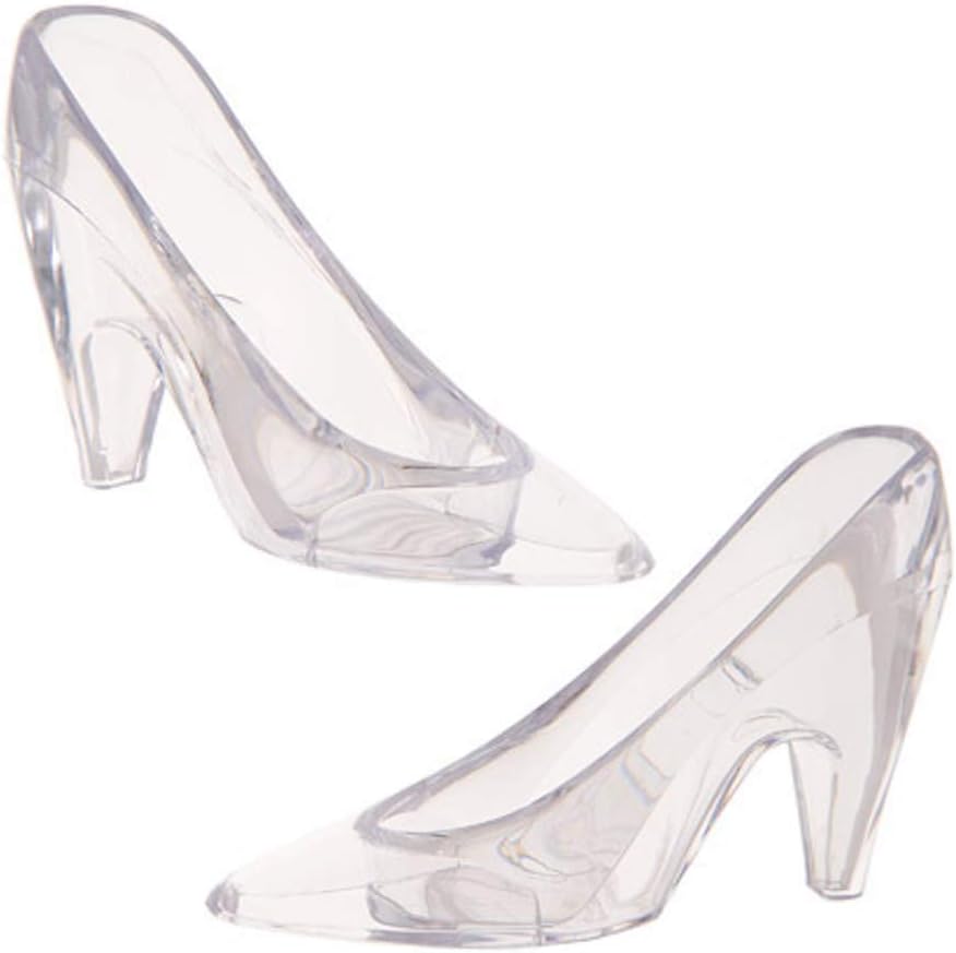 Plastic Cinderella Slipper (8 Count) - Clear