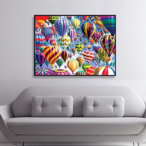 Quaant Needlework DIY Diamond Painting Kit 5D Diamond Embroidery Hot Air Balloon Full Rhinestone Cross Stitch Diamond Painting DP982 (Multicolor)