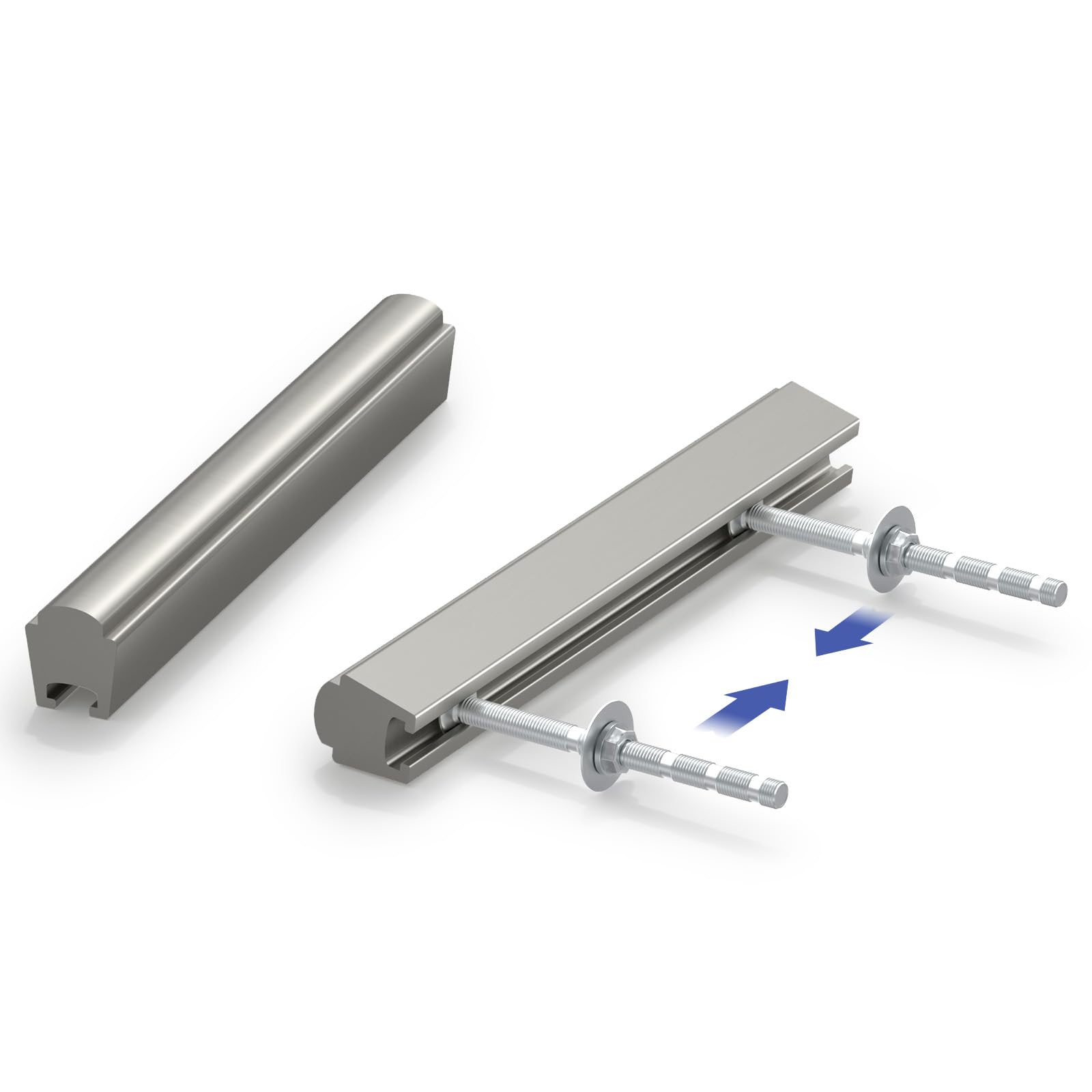 Photo 1 of ** NO HARDWARE ** Peaha 10 Pack Adjustable Cabinet Drawer Pulls 2" to 8.8" (51-224mm) Adjustable Hole Distance for Cabinet, Brushed Nickel Cabinet Hardware Handles