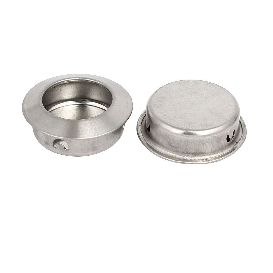 Sourcingmap 35mm Dia Round Shape Beveled Edge Recessed Flush Pull Handles Pullers 2pcs