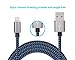 Eashion 2Pack 10FT Ultra Long Nylon Braided iPhone Charging Cable USB Cord Charger Compatible with iPhone 7/ 7Plus/ SE/ 6s/ 6 /6 Plus/ 6s Plus/ 5s/ 5c/ 5/ iPad Air/ Mini/ iPod Nano/ Touch (Blue)