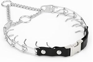 Herm Sprenger 2.25mm Prong Collar for Dog Training Adjustable Length & Easy Quick Release Buckle for Small/Medium Dogs (13-19" Neck)