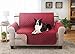 Deluxe Reversible LoveSeat Furniture Protector, Burgundy / Taupe 75