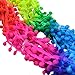 Yalulu 20Yards Rainbow Pom Pom Trim Ball Fringe Ribbon DIY Sewing Accessory Lace for Home Party Decoration