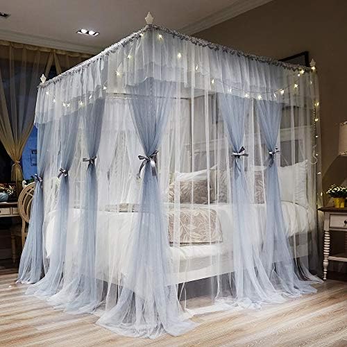 Joyreap 4 Corners Post Canopy Bed Curtains for Girls ...