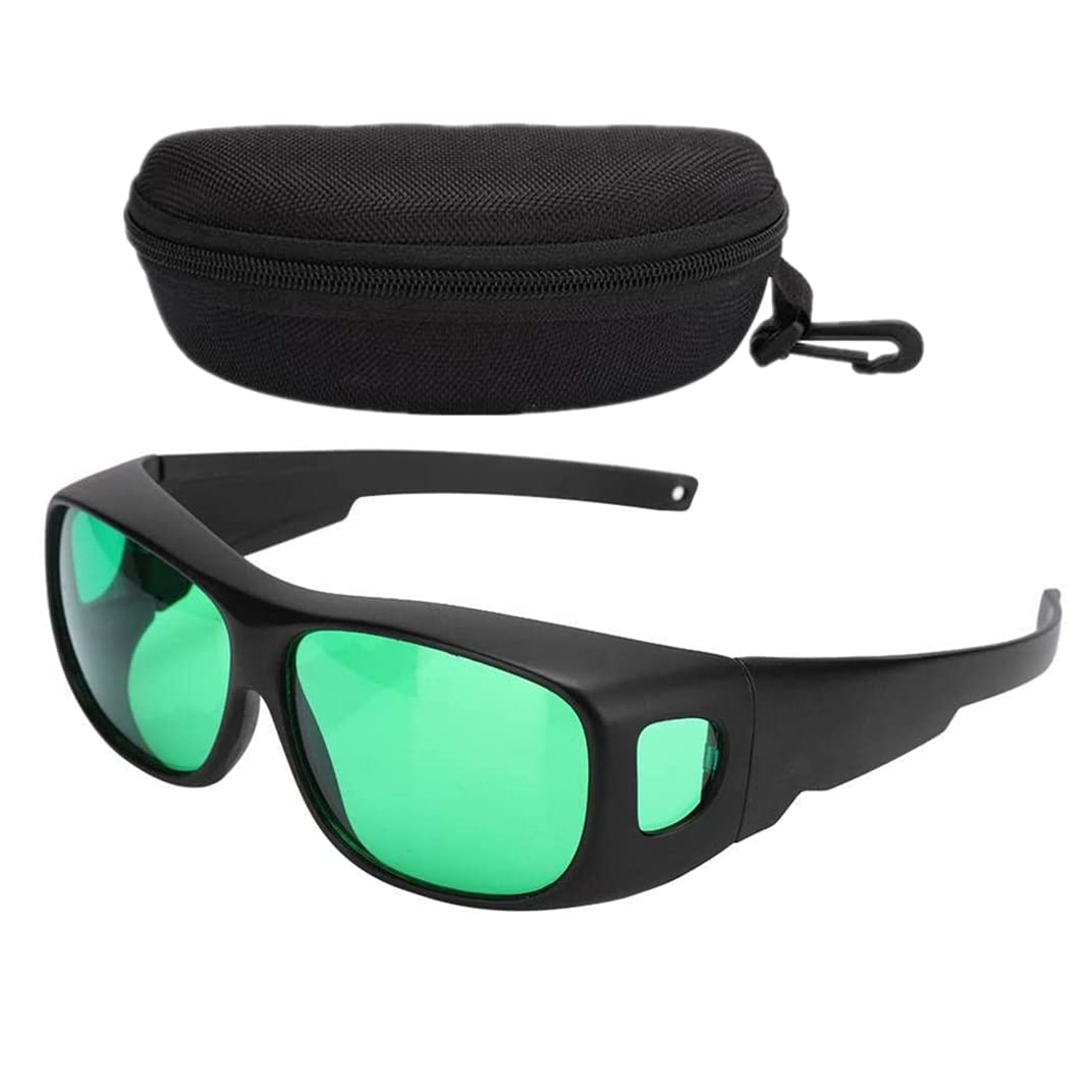 Hopcd Grow Glasses, Indoor LED Grow Room Glasses UV Polarizing with UVA/UVB Blocking+Color Correction for Tent Greenhouse Hydroponics Plant Light Eye Safe