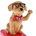 Dovewill Solar Powered Dancing Flip Flap Toy Bobble Head Yellow Dog Toy Home Desk Car Ornaments Xmas Gift