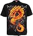 Spiral - Mens - FIRE DRAGON - T-Shirt Black