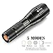 LED Flashlight, ZOETOUCH Super Bright Torch Lamp Zoomable T6 900LM Tactical Handheld Flashlight- Adjustable Focus- 5 Light Modes for Car Emergency, Outdoor Hiking, Fishing, Camping, Dog Walking