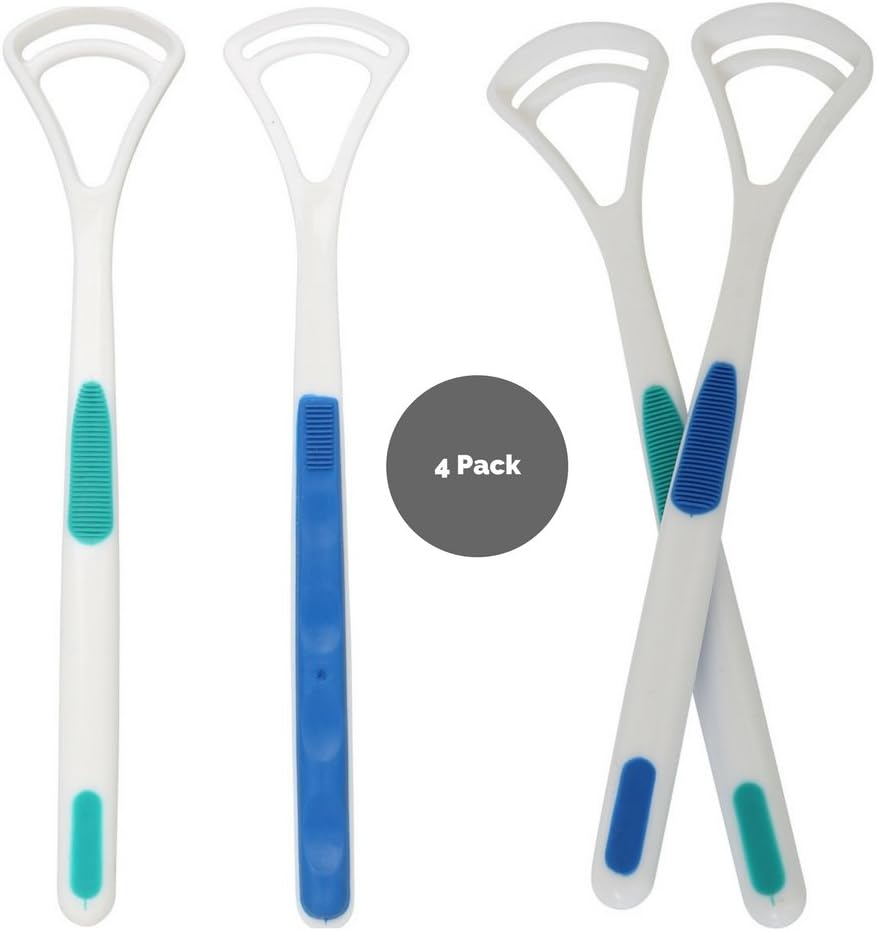 Plastic Tongue Scrapers and Tongue Cleaner [4 Pack] Amazon.co.uk
