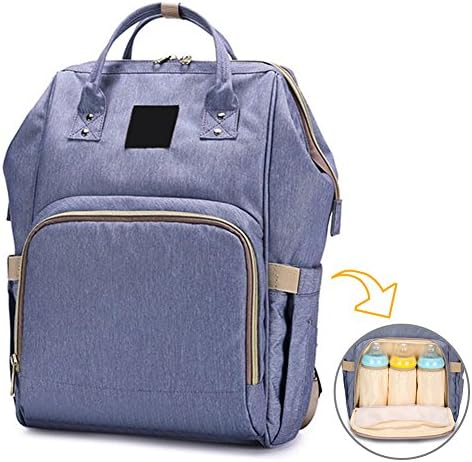 Diaper Backpack, Large Capacity Baby Bag, Multi-Function Waterproof Travel Backpack Nappy Bags for Baby Care, Stylish and Durable (Blue)