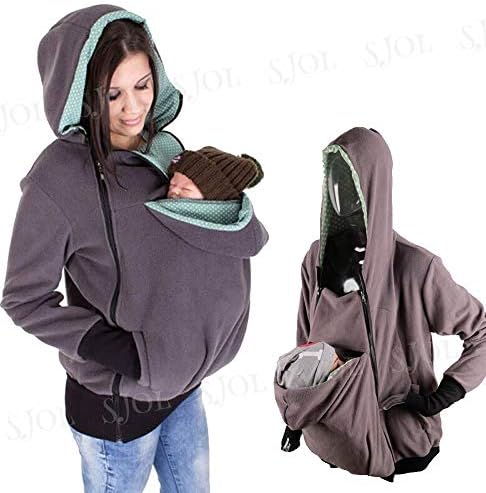 Sjol ママさんラクちんパーカー 暖かい カンガルー スウェット マタニティ いよいよ人気ブランド ウェア ワンピース 妊婦 妊娠 子育て 秋冬 出産前後 出産祝い 授乳 育児