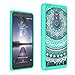 ZTE Zmax Pro Case , ZTE Carry Z981 Case,ZTE Z981 Case Clear , AnoKe Cute Women Girls Mandala Ultra Thin Slim Fit TPU Bumper Hybrid Protective Phone Case Cover For ZTE Zmax Pro Z981 TM CH Mint