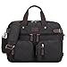 S-ZONE 3-Way Convertible Laptop Backpack Messenger Shoulder Bag Hybrid Briefcase Rucksack Fits 15.6 Inch Laptop for Men/Women
