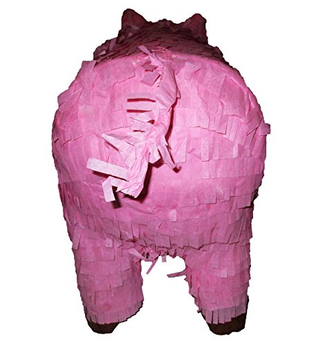 21" Pink Pig Pinata Centerpiece and Game - Thumbnail 2