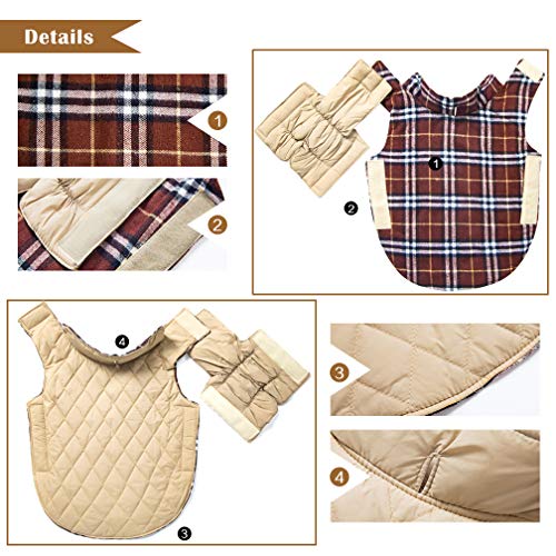 Winter Dog Jacket for Cold Weather, Warm Dog Coats Waterproof Windproof
