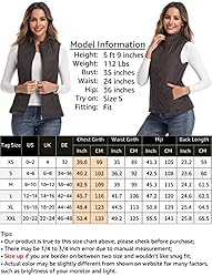 LONGKING Chocolate Women's Vest, Stand Collar