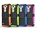 ElBolt LG G3 Vigor / G3 Mini / G3 Beat/ G3s D725 D722 Case - 3 in 1 Bundle Armor Grenade Stand Hard Gel Case -Black with Free Ultra-Sensitive Stylus Pen and Premium Screen Protector by ElBolt TM