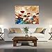 Wieco Art Blooming Poppies Extra Large Contemporary Colorful Flowers Pictures Paintings on Canvas Wall Art Modern Gallery Wrapped Floral Giclee Canvas Prints for Living Room Home Decorations XL