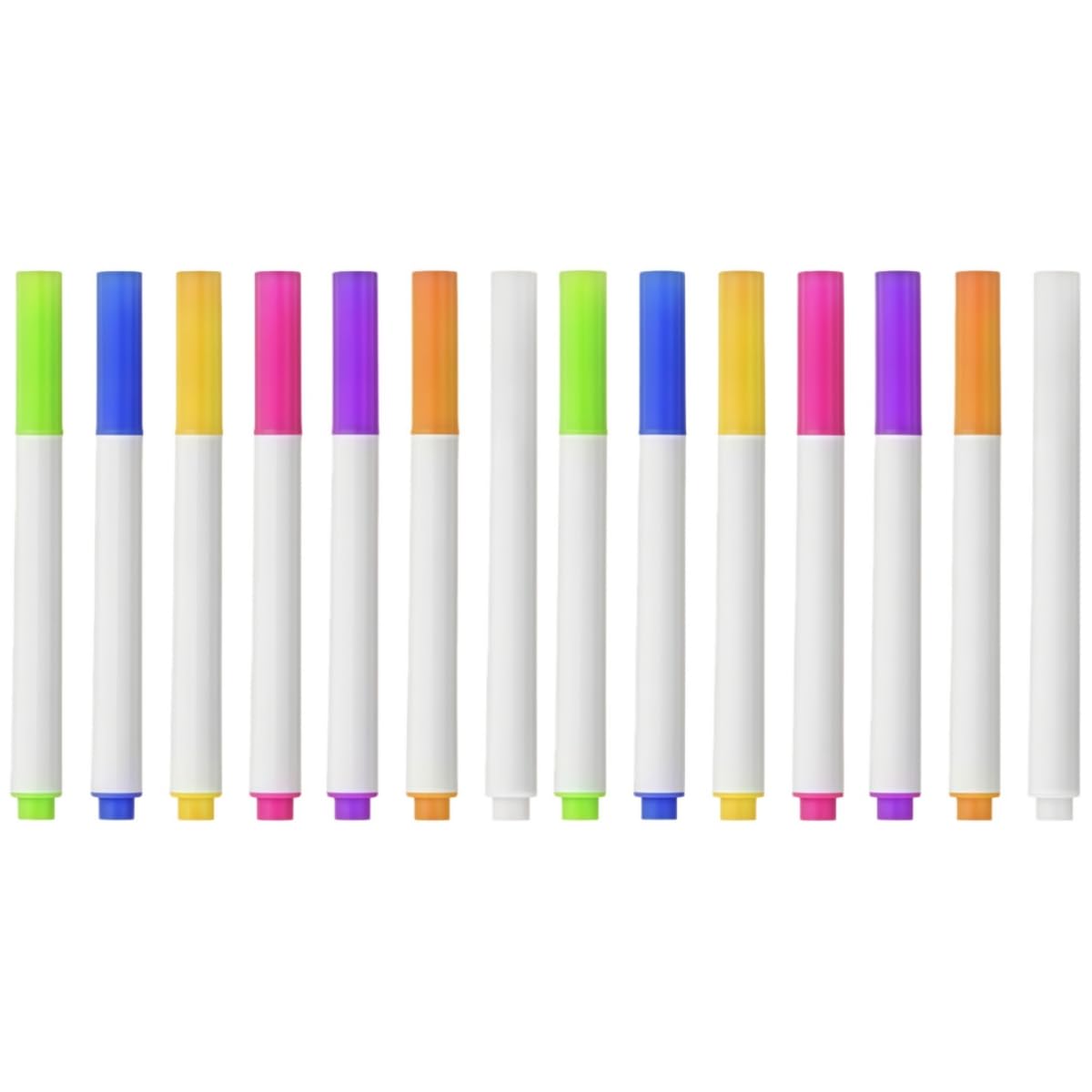 14 Colors Liquid Chalk Markers for LED Note Board - Neon Dry Erase Markers for Acrylic Calendar, Glass Window & Blackboard - Erasable Gel Markers Fine Tip for Kids, Non-Toxic Wet Erase Pens