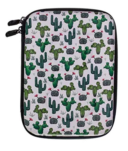 GlucologyTM Diabetic Travel Case - Organizer for Blood Sugar Test Strips, Medication, Glucose Meter, Pills, Tablets, Pens, Insulin Syringes, Needles, Lancets (Cactus, Regular)