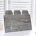MyGift Distressed Gray Wood Multi-Tiered Necklace Display Stand