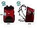 PetAmi Premium Pet Carrier Backpack for Small Cats and Dogs | Ventilated Design, Safety Strap, Buckle Support | Designed for Travel, Hiking & Outdoor Use (Red)thumb 2