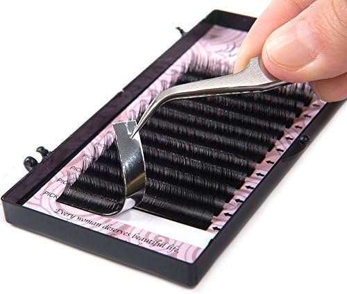 Lunamoon False Eyelashes Extension Fake Eye Lash Individual Natural Look Volume Lashes Salon Use for Makeup High Quality C-Curl 0.25mm Thickness (0.25 C 13mm)