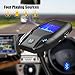 Tecboss BF20 Bluetooth FM Transmitter, Wireless Hands-Free Car Kit Radio W 2 USB Car Charging Ports Support USB Flash Drive Micro SD Card Auto Sleep Function