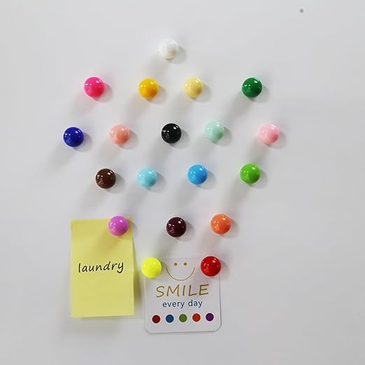 OUNONA 20 imanes de refrigerador Imanes esféricos Muliticolor de ...