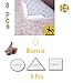 ENESHQ Rug Grippers 8 pcs + Bonus Gel Pads 3 pcs - Anti Curling & Non Slip Rug Pad - Washable AND Reusable