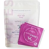 Surface Deep Deodorant Wipes, Dermatologist Developed & Patented, Anti-Odorant Body Wipes, Natural Formula, Travel Friendly Deodorant, Perfect for Travel Women/Men, Individually Wrapped, 30PK