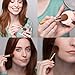 Makeup Brush Set - Beautiful Compact Bamboo Case Perfect for at Home, Purse & Travel with 5 Brushes for Blush/Bronzer, Eye Shadow, Lip Liner, Eyebrow/Eyelash, Concealer. All in One Make Up Brushes Kit
