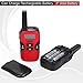 UOKOO Kids Walkie Talkies, 22 Channel FRS/GMRS 2 Way Radio 2 miles (up to 3.7 Miles) UHF Handheld Walkie Talkies for Kids (1 Pair) Red