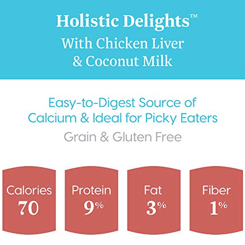 Solid Gold Creamy Bisque Wet Cat Food; Holistic Delights Chicken Liver & Coconut Milk 24ct/3oz