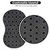 HALLO Magic Hair Brush Sponge for Men Twist Wave Barber Tool For Dreads Afro Locs Twist Curl Coil Black (1 Pack)