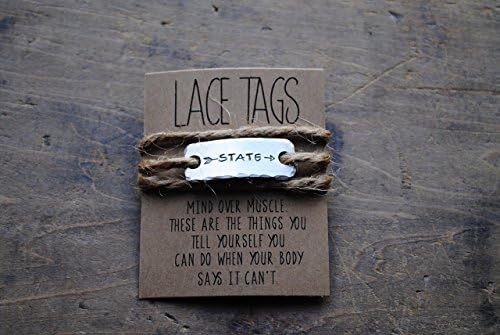 {ONE} BROKEN ARROW XC shoe lace tag . cross country team motivation . team sports jewelry . lace tags for runners