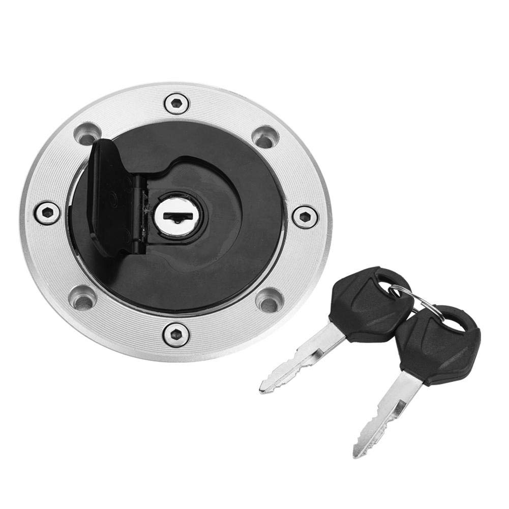 Aramox Motorcycle Fuel Gas Cap Tank Cover with 2 Keys for GSXR 600 750 1000 K1 SV650 SV650S Bandit GSF1200