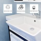 CCLKHY 2 Pcs Stainless Steel Sink Strainer Drain Hair Catcher 7.5cm view 5