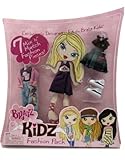Bratz Kidz Fashion Pack 7 Mix 'N Match Fashion Pieces Outfits for Doll Includes Purple Dress, Jeans & Shoes
