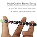LOLIAS 5 Pcs Mens Bracelet Crystal Chakra Bracelet Healing Yoga Mala Bracelet Elastic 8MM Beads