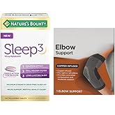 Natures Bounty Sleep 3 – 10mg Melatonin , Triple Action Time-Release Sleep Supplement with L-Theanine & Herbal Blend (120 Tri-layered Tablet )