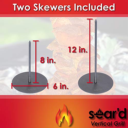 Stainless Vertical Skewer Barbecue Spit Skewer Grill BBQ Great for
