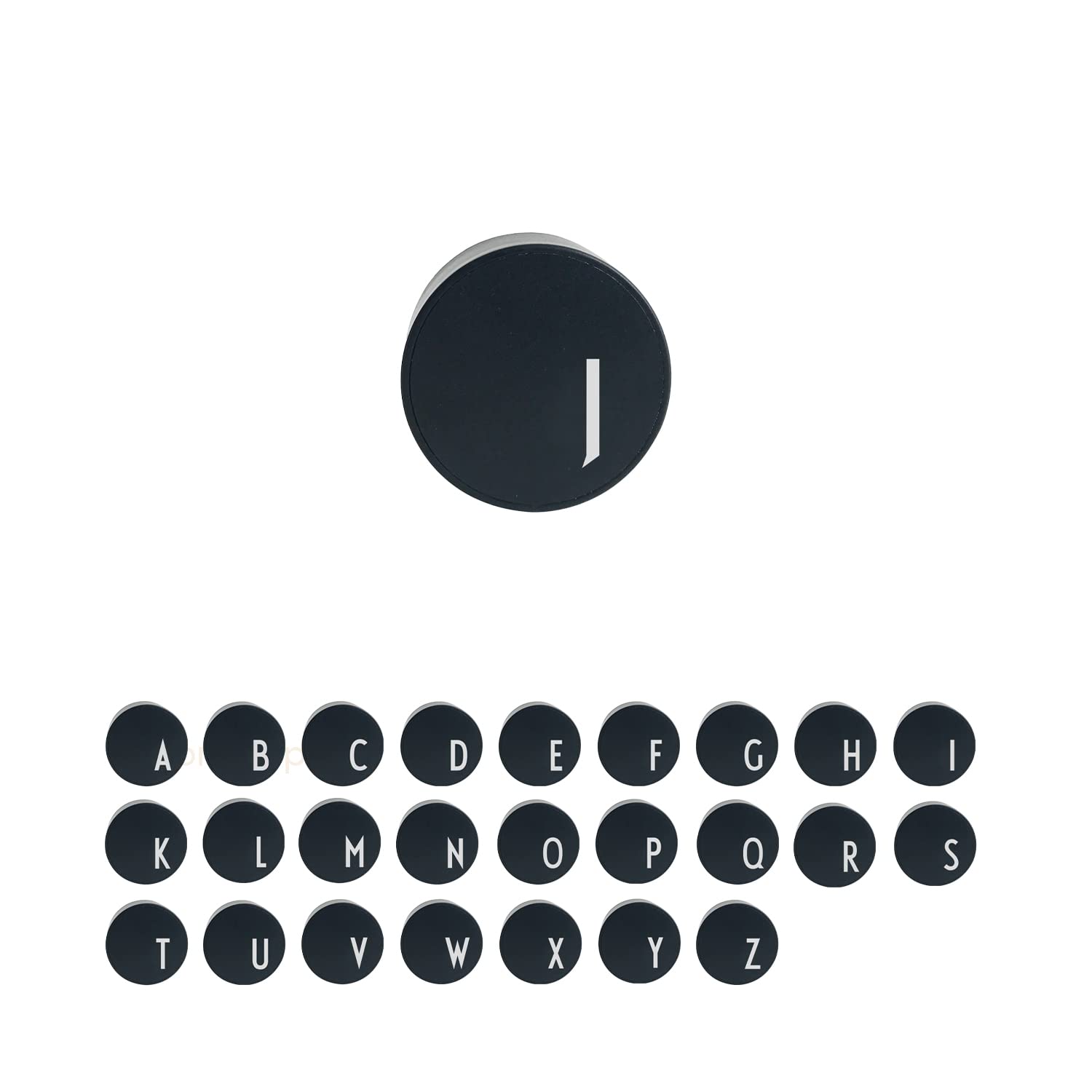 Design Letters MyCharger A-Z EU (Type C) J, BLACK